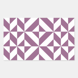 Cooles geometrisches Deko Cube Muster Rechteckiger Aufkleber