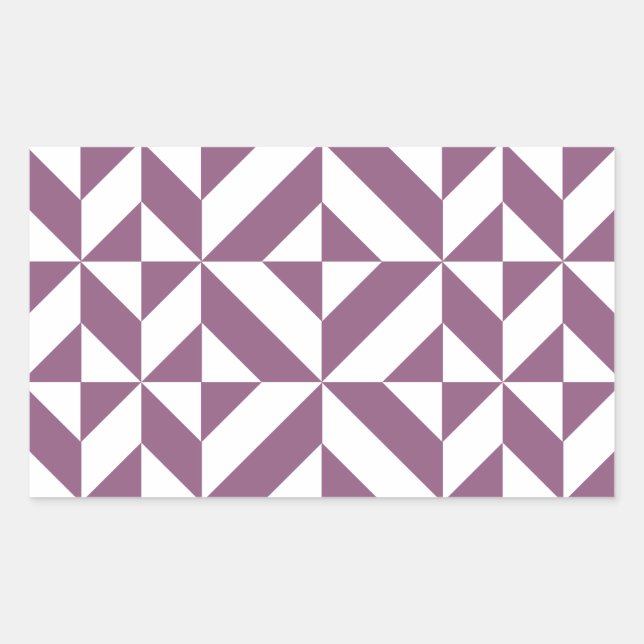 Cooles geometrisches Deko Cube Muster Rechteckiger Aufkleber (Vorderseite)