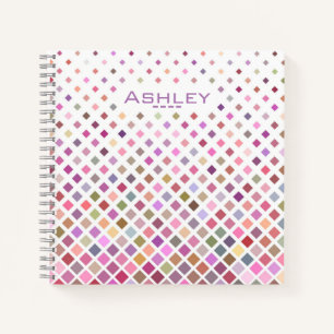 Cooles geometrisches Muster Personalisiert Notizbuch