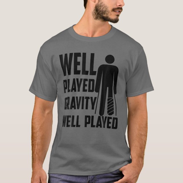 Cooles Geschenk für Kinder Funny Gravity Gag Bo T-Shirt (Vorderseite)