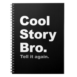 Cooles Geschichte Bro Abdeckungs-Notizbuch Notizblock