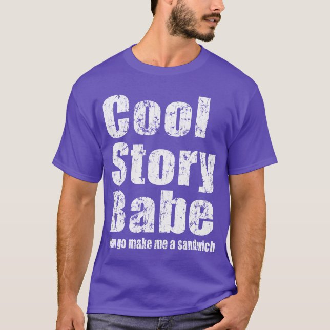 Cooles Geschichten-Baby. Jetzt mache gehe mich ein T-Shirt (Vorderseite)