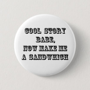 Cooles Geschichtenbaby Button