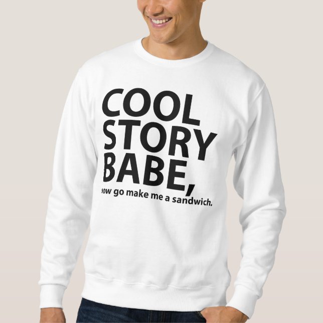 cooles Geschichtenbaby Sweatshirt (Vorderseite)