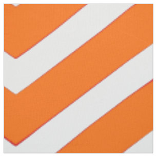 Cooles Gewebe des Trendy orange weißen Zickzack Stoff