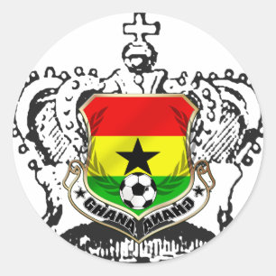Cooles Ghana Emblem Ghana-Kriegerkönige Runder Aufkleber