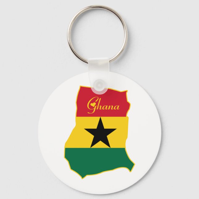 Cooles Ghana Schlüsselanhänger (Vorderseite)