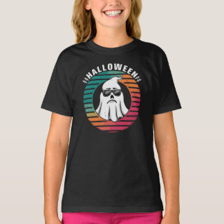 Cooles Ghost Halloween Retro-Design T-Shirt