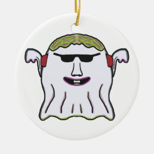 Cooles Ghost Keramik Ornament