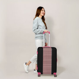 Cooles Gingham Pink Black and White Design