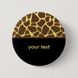 Cooles Giraffen-Muster Button