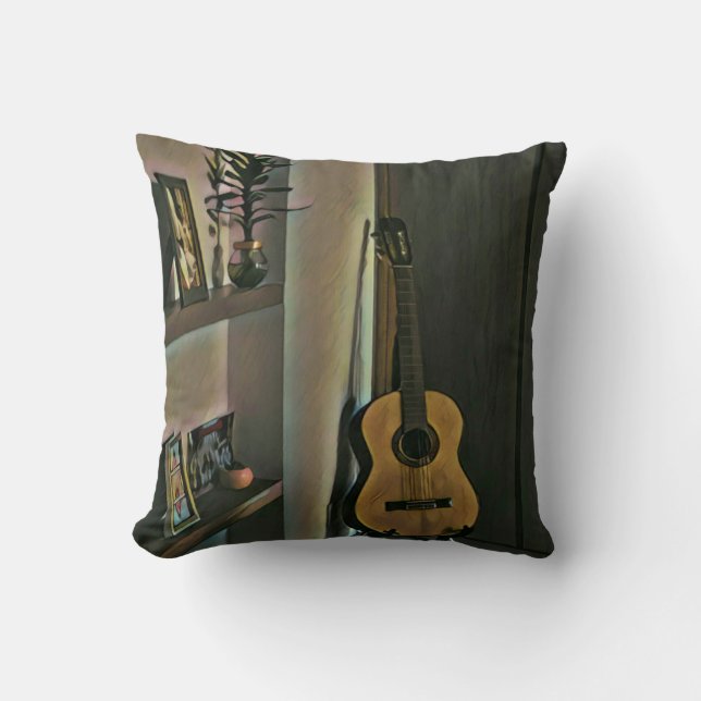 Cooles Gitarrengeschenk Kissen (Vorderseite)