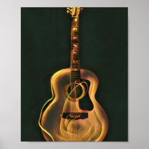 Cooles Gitarrengeschenk Poster