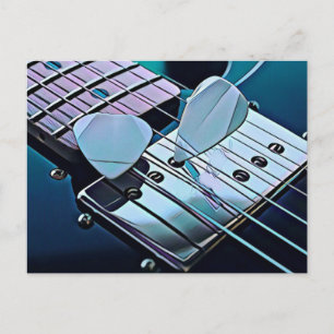 Cooles Gitarrengeschenk Postkarte