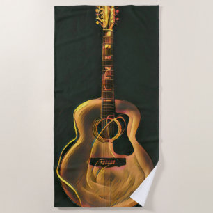 Cooles Gitarrengeschenk Strandtuch