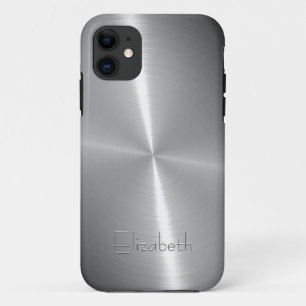 Cooles glänzendes Radialstahlmetallisches iPhone 11 Hülle