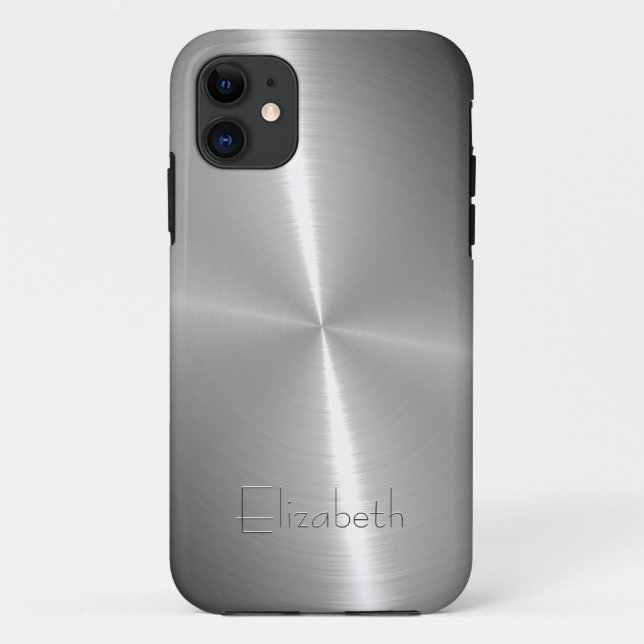 Cooles glänzendes Radialstahlmetallisches Case-Mate iPhone Hülle (Rückseite)