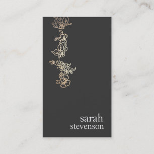 Cooles Gold und schwarze Hand Visitenkarte