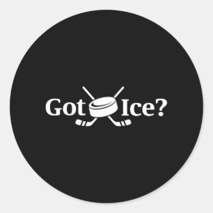 Cooles Got Eishockey-Logo Runder Aufkleber
