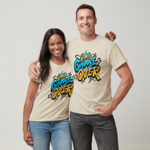 Cooles Graffiti Game Over Controller Urban Gamer T-Shirt