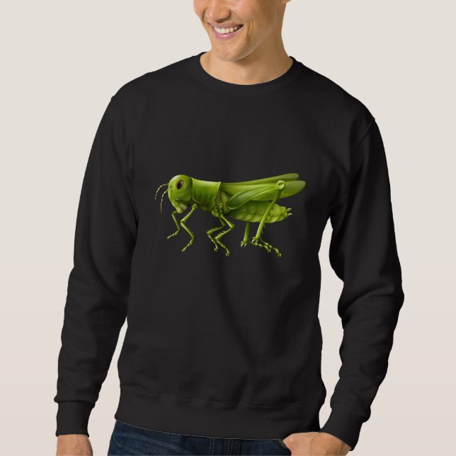 Cooles Grasshopper Nature Entomology Insekt Sweatshirt (Vorderseite)
