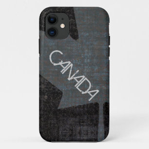 Cooles Grau auf schwarzem kanadischem Case-Mate iPhone Hülle