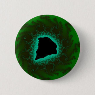 Cooles Green Mandelbrot Fraktal Art Button