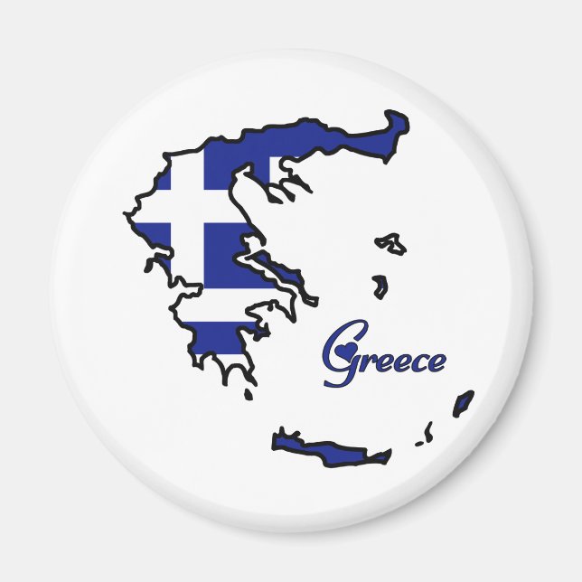 Cooles Griechenland Magnet (Vorne)