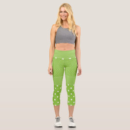 Cooles Grün Capri Leggings