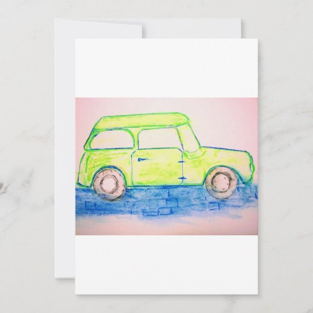 Cooles grünes Auto (Vorderseite)