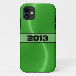 Cooles grünes Stahlmetall iPhone 11 Hülle