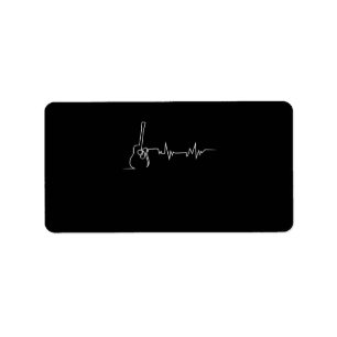 Cooles Guitarrengeschenk Adressaufkleber