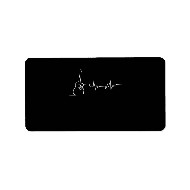 Cooles Guitarrengeschenk Adressaufkleber (Vorne)