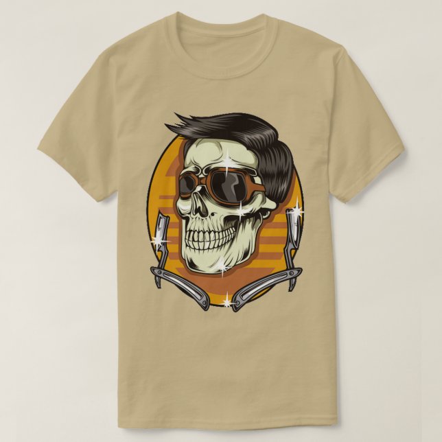 cooles Haar aus Skull T-Shirt (Design vorne)
