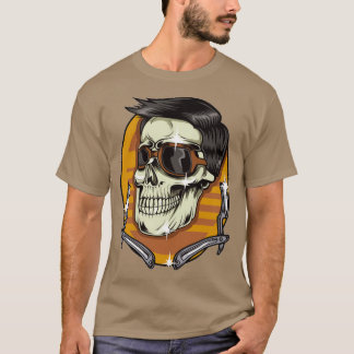 cooles Haar aus Skull T-Shirt