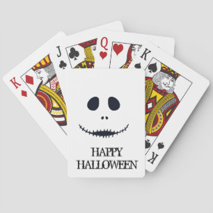 Cooles Halloween-Beängstigendes Gesicht anpassen Spielkarten