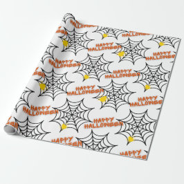 Cooles Halloween-Spinnwebsystem Geschenkpapier