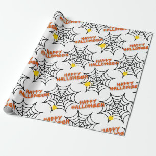 Cooles Halloween-Spinnwebsystem Geschenkpapier