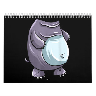 Cooles Headless Hippo Halloween Kostüm Funny Lazy Kalender