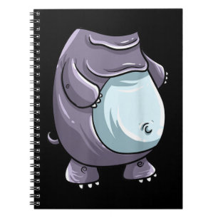 Cooles Headless Hippo Halloween Kostüm Funny Lazy Notizblock