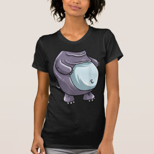 Cooles Headless Hippo Halloween Kostüm Funny Lazy T-Shirt