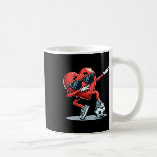 Cooles Herz Fußballspieler Lustige Sportgrafik  Kaffeetasse