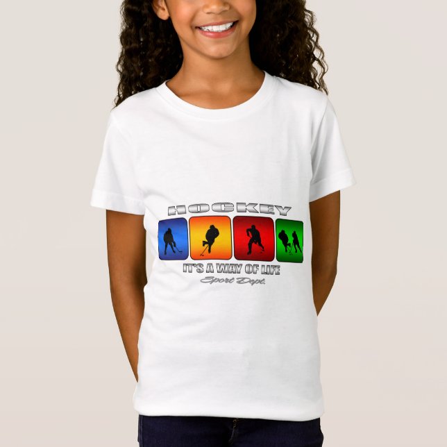 Cooles Hockey ist es eine Lebensart T-Shirt (Vorderseite)
