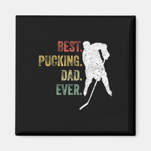 Cooles Hockey-Vater-Geschenk Lustiger Bester Pucki Magnet