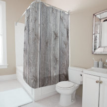Cooles Holzaussehen Rustikale Duschvorhänge anpass