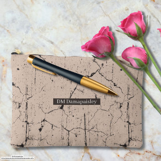 Cooles Holzkunstwerk mit Holzhintergrund Zubehörtasche