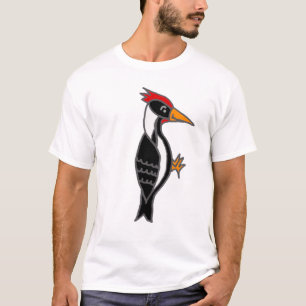 Cooles Holzspecht-Naturdesign T-Shirt