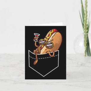 Cooles Hot Dog Design für Männer Frauen Kinder Karte