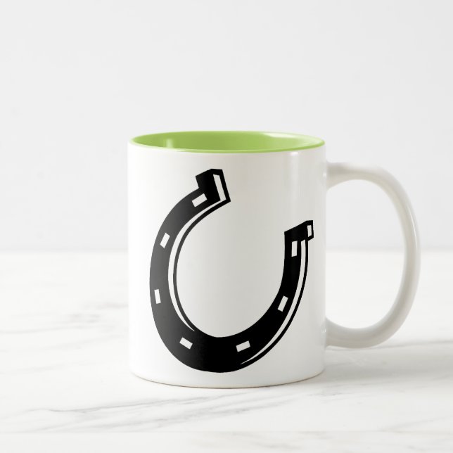 Cooles Hufeisen Zweifarbige Tasse (Rechts)