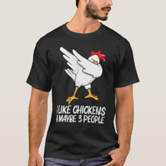 Cooles Huhn Für Männer Frauen Dabbing Hausgeflügel T-Shirt